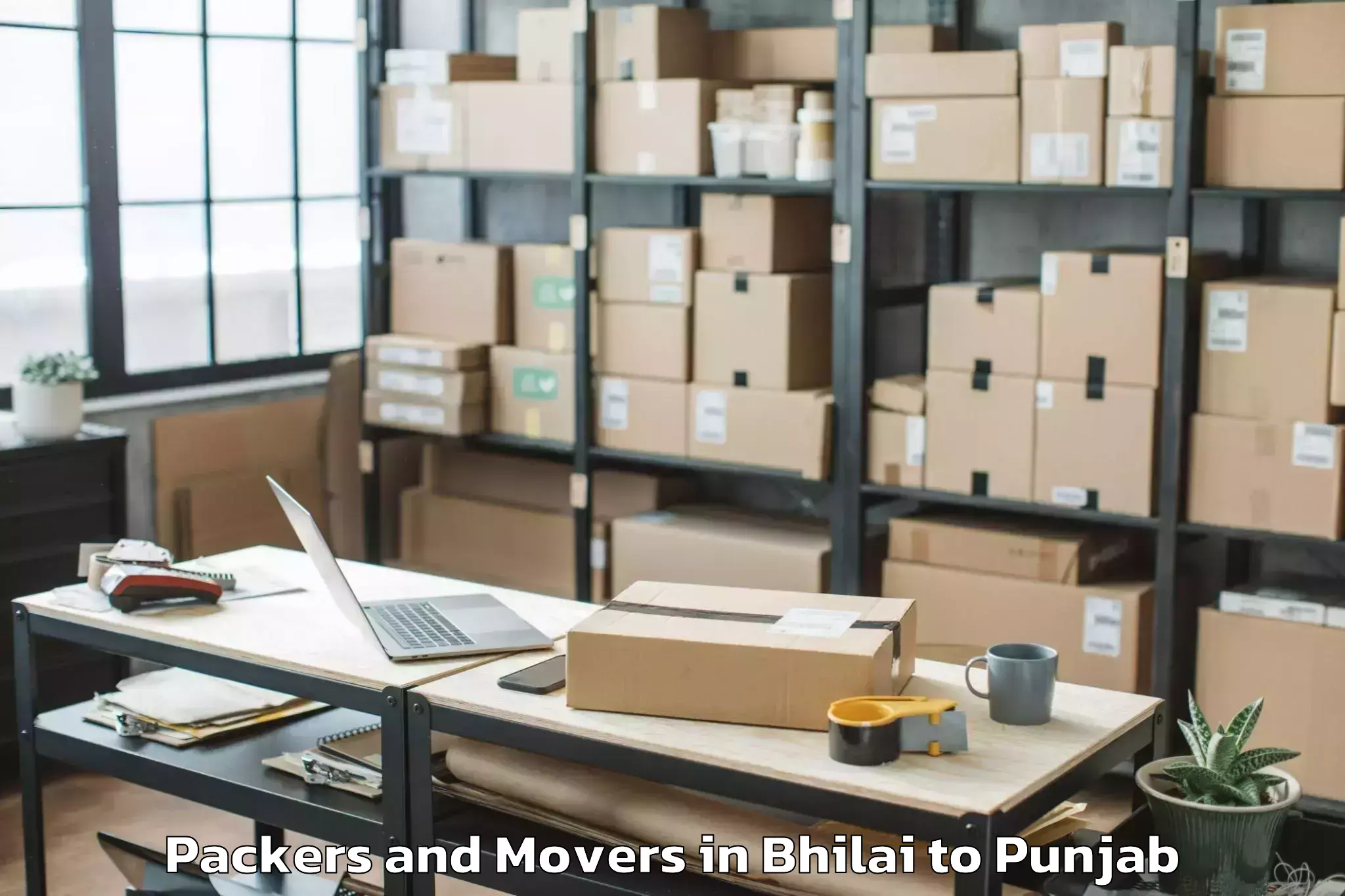 Efficient Bhilai to Abhilashi University Faridkot Packers And Movers